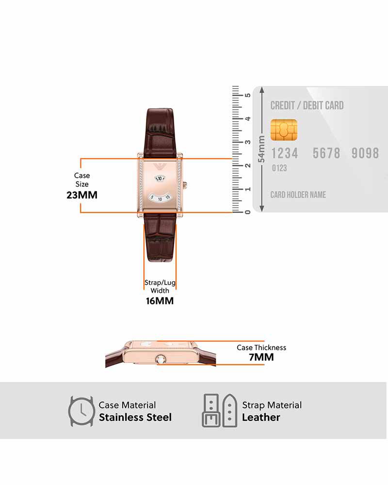 Emporio Armani Women  White Analog Quartz watch SKU ID AR11814 Helios The Watch Store