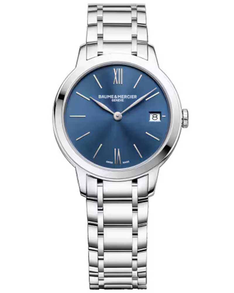 Baume et Mercier Women CLASSIMA Blue Analog QUARTZ watch SKU ID M0A10477 Helios The Watch Store