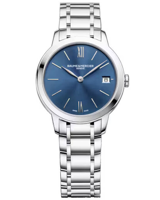 Baume et Mercier Women CLASSIMA Blue Analog QUARTZ watch SKU ID M0A10477 Helios The Watch Store