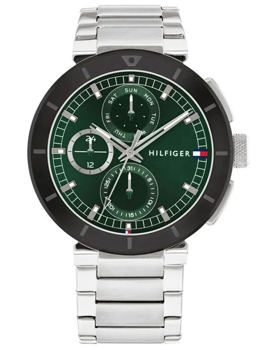 Tommy Hilfiger Men LORENZO Green Analog Quartz watch SKU ID TH1792117W Helios The Watch Store