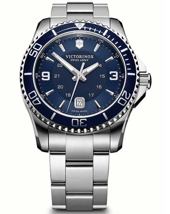 Victorinox Men MAVERICK Blue Analog Quartz watch SKU ID 241602 Helios The Watch Store