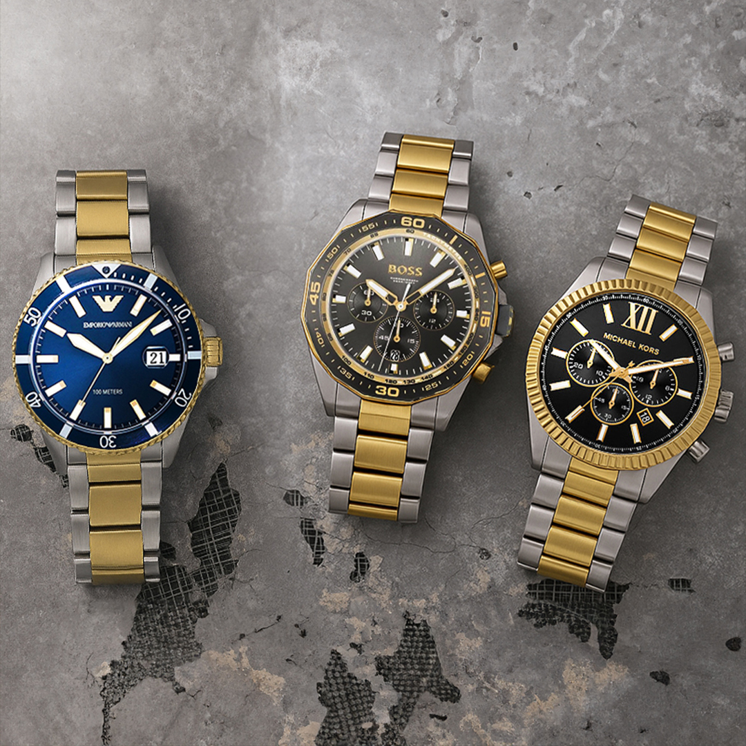 Premium Watches for Men: Duo-Tone Timepieces Collection