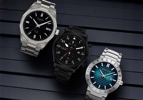 Brushed Metal Timepieces - Premium Watches for Men 