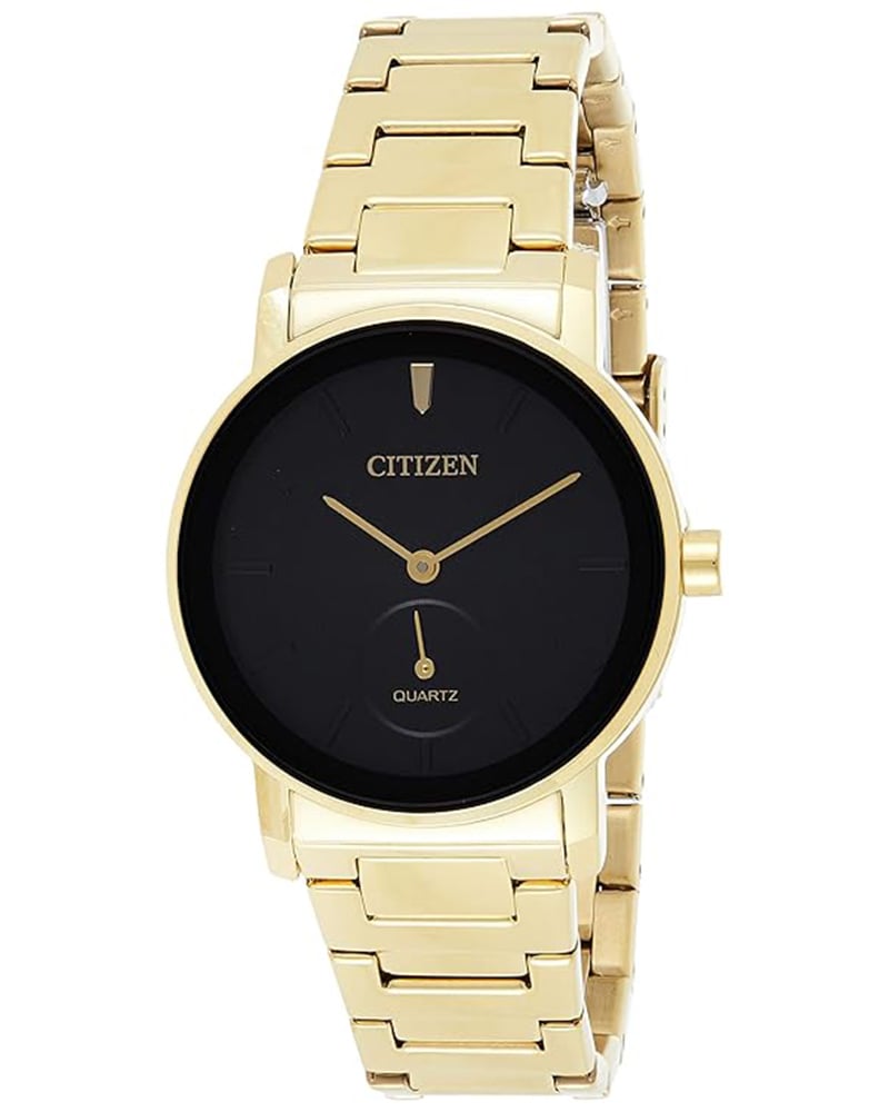 Citizen Round Black Watch For Women
