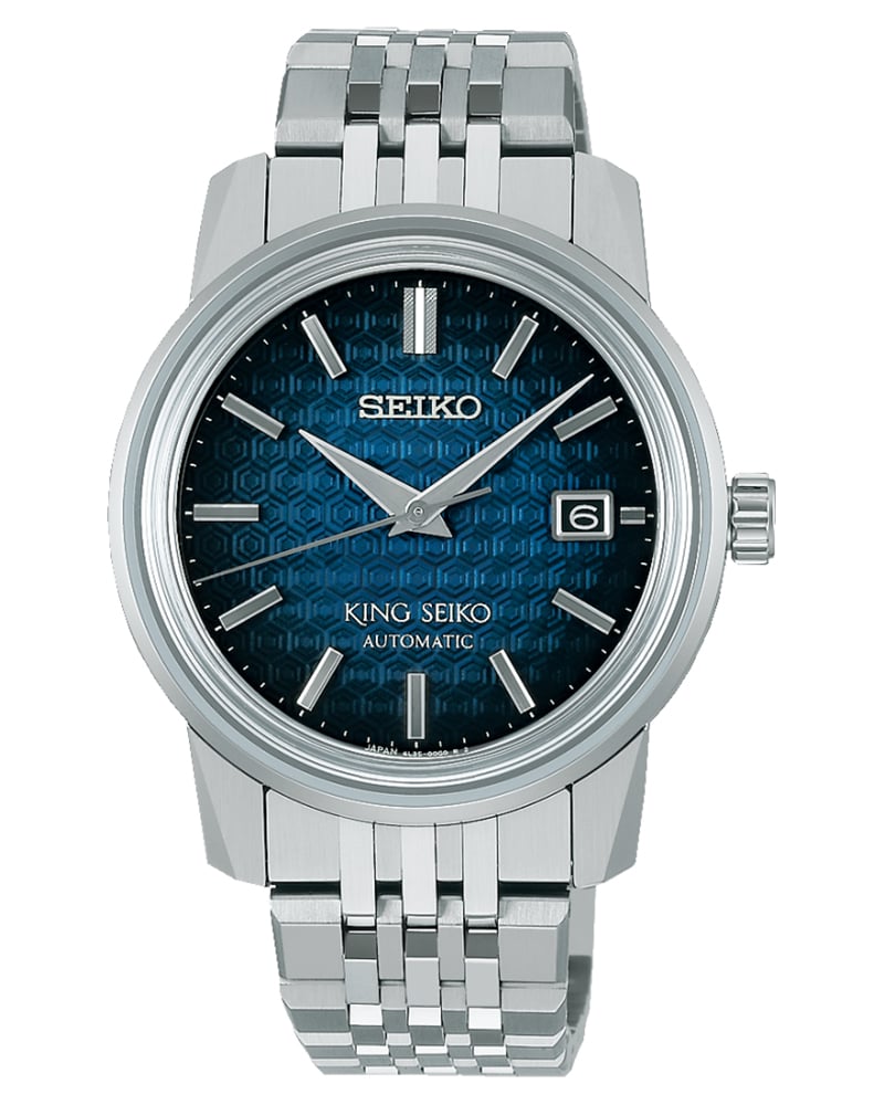 KING Seiko Round Blue Men's Watch 