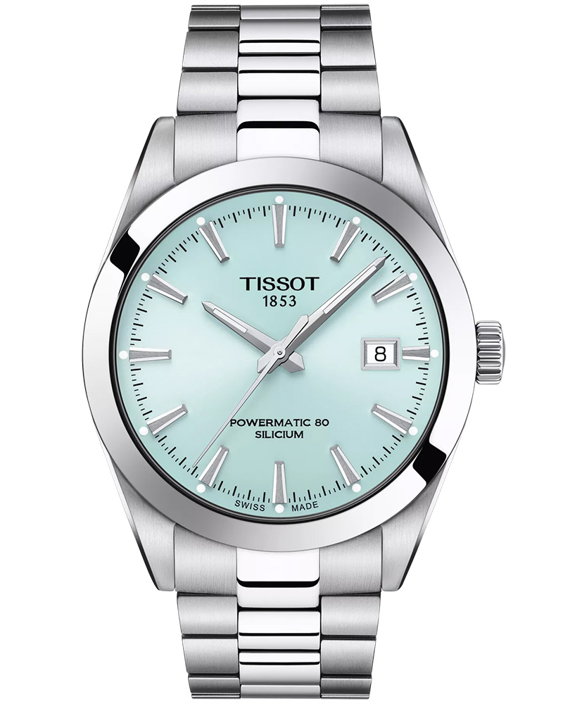 Tissot GENTLEMAN Round Blue Men&rsquo;s Watch 