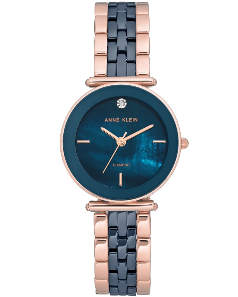 ANNE KLEIN CERAMICS ROUND BLUE WOMEN&rsquo;S WATCH