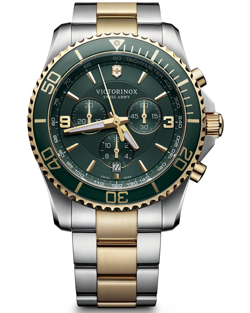 Victorinox Men Maverick Round Green Watches