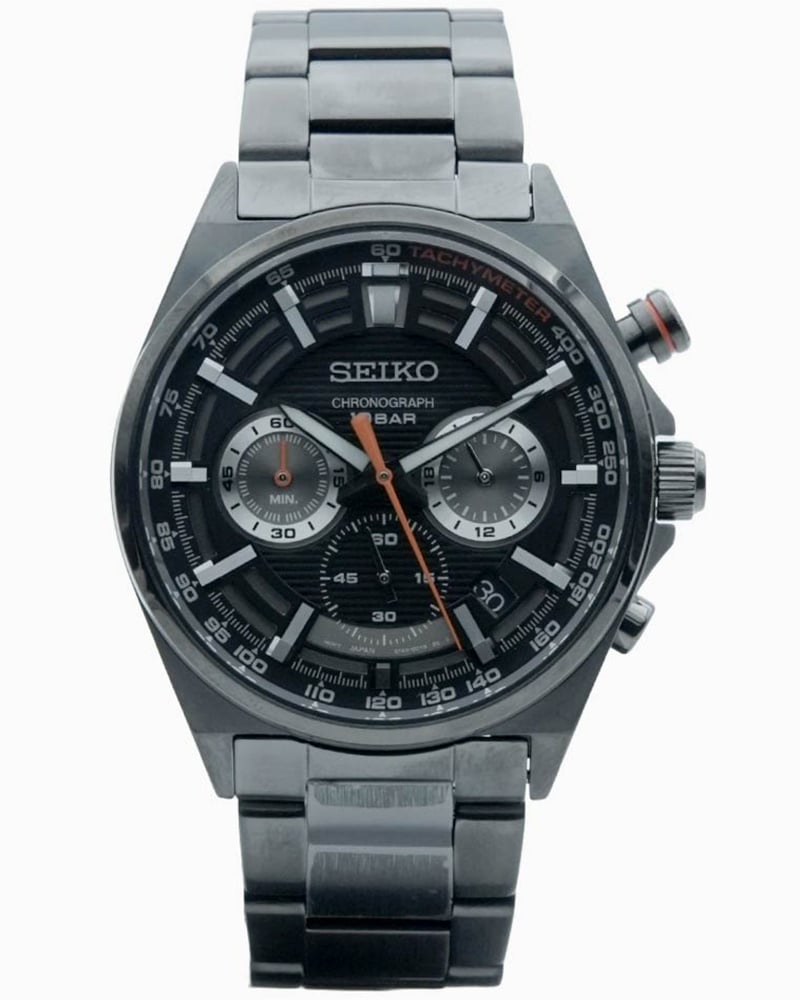 Seiko Men Seiko Discover More Round Black Watches