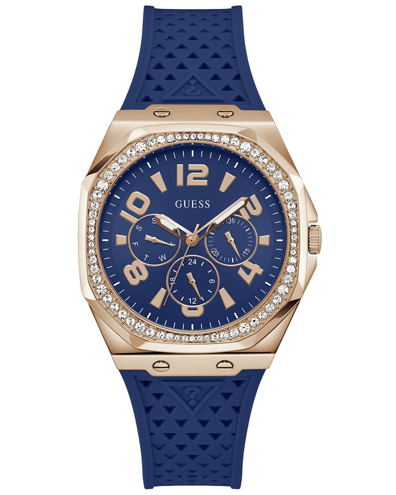 Guess Women Zest Round Blue Watch