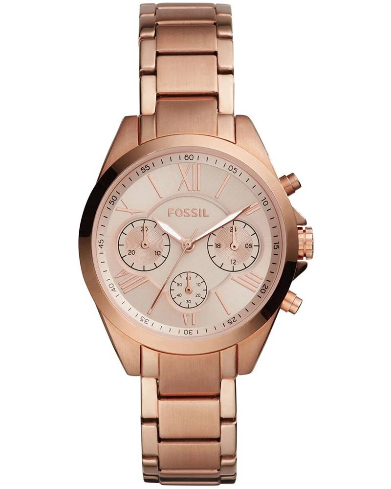 Fossil Women Reid Round Rose Gold Watch
