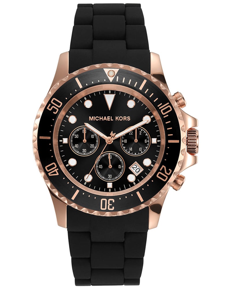 Michael Kors Men Everest Round Black Watch
