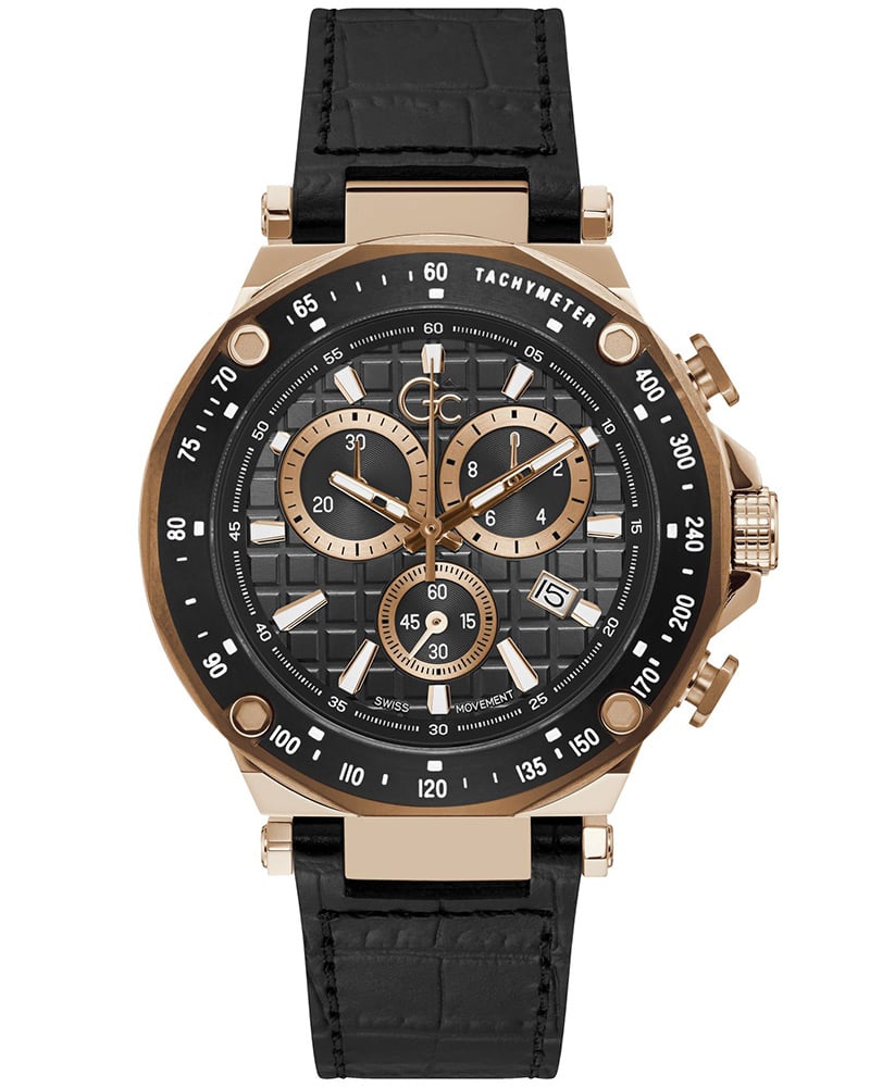 GC Spirit Sport Round Black Men's Watch 