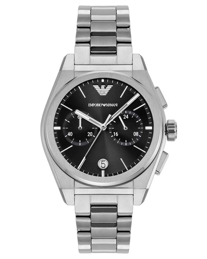 Emporio Armani Men Matteo Round Black Smartwatches