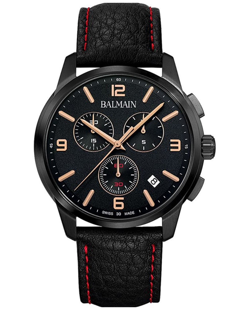 Balmain Men Madrigal Chrono Round Black Watches