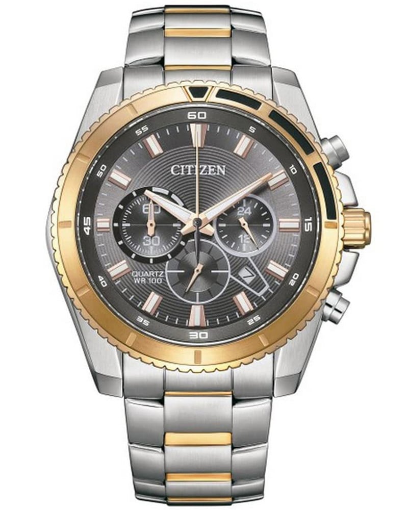 Citizen Men Quartz Chronograph Round Grey Watch