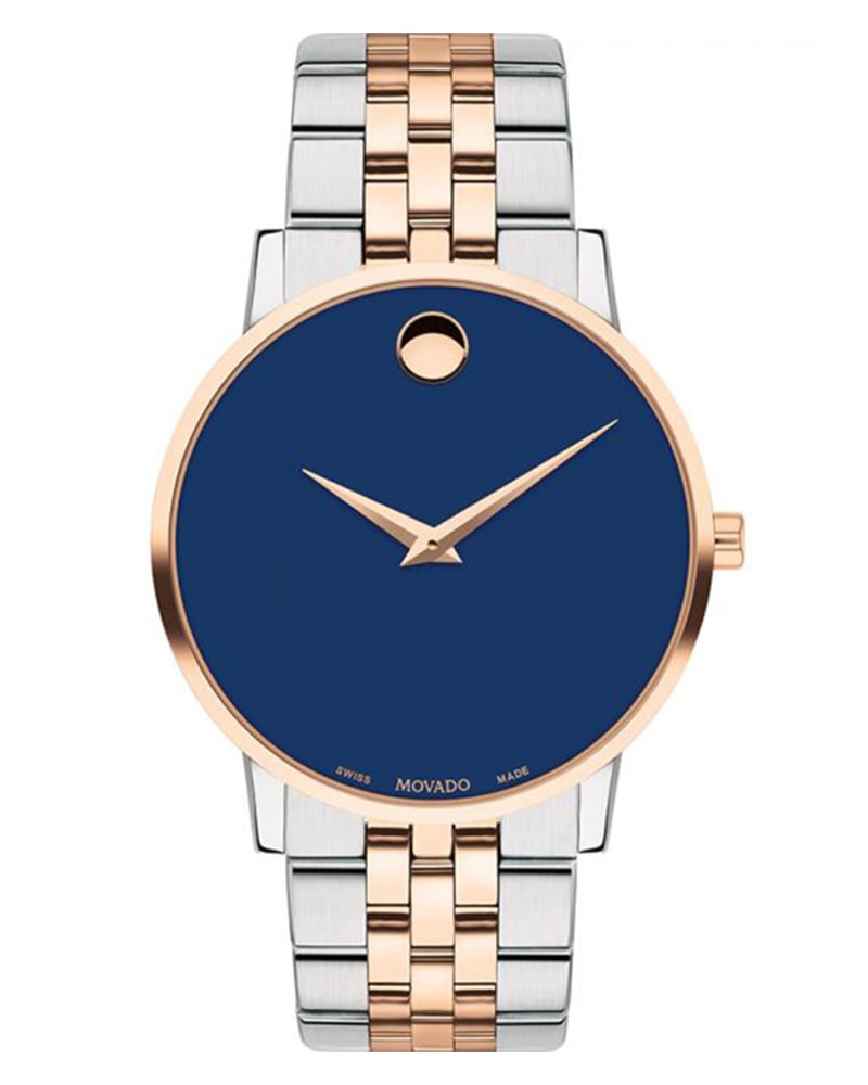 Movado Men Museum Classic Round Blue Watches