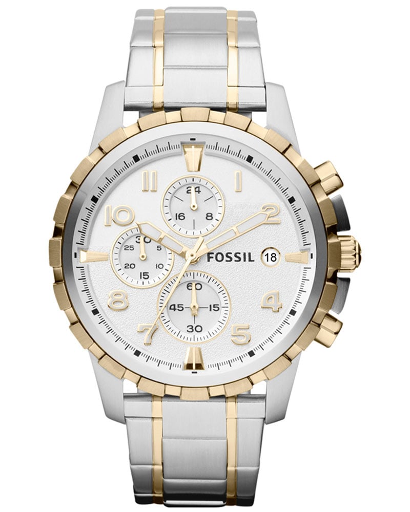 Fossil Dean Round Silver Men&rsquo;s Chronograph