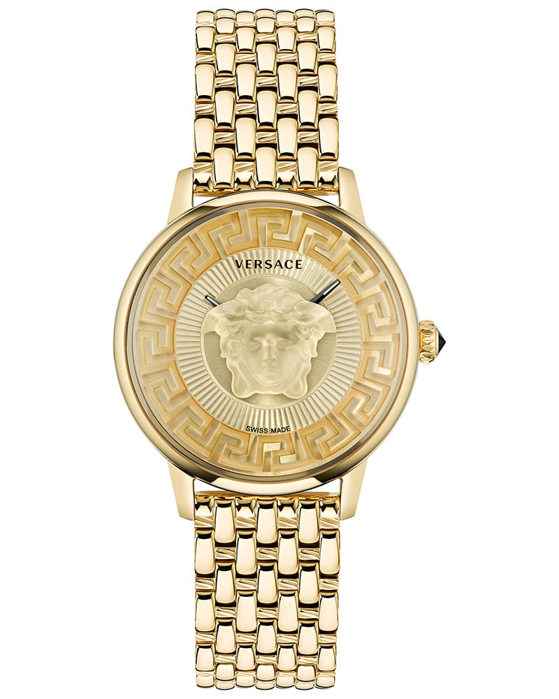 Versace MEDUSA ALCHEMY Round Golden Women&rsquo;s Watch 