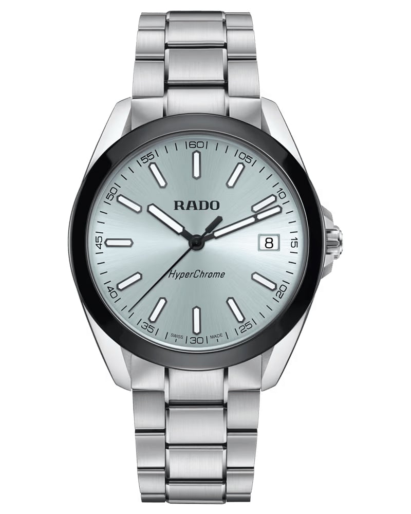 Rado HyperChrome Round Rhodium Men's Watch