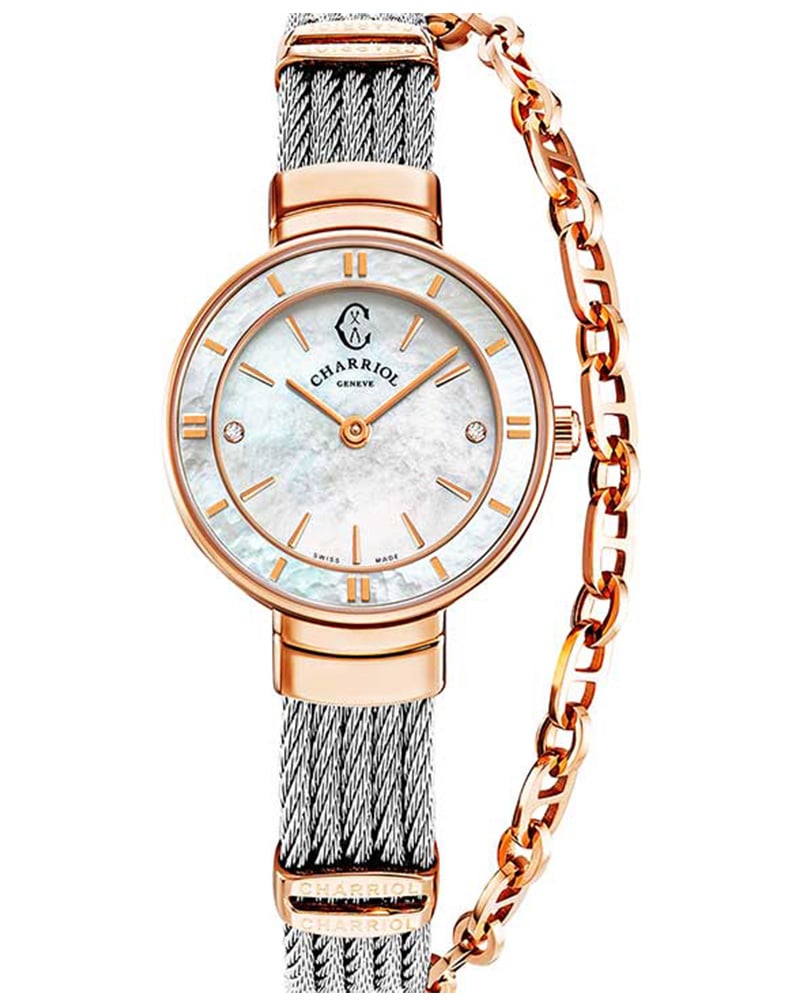 Charriol Celtic ROUND MOTHER OF PEARL WOMEN&rsquo;s watch