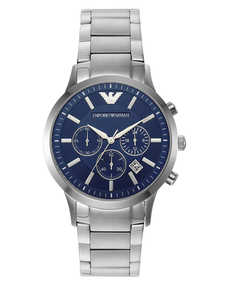Emporio Armani Renato Round Blue Men&rsquo;s Watch