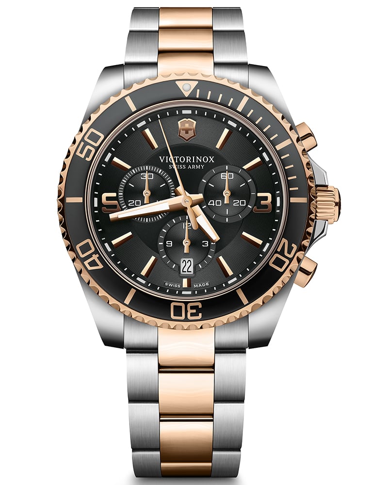 Victorinox Men Maverick Round Black Watch 