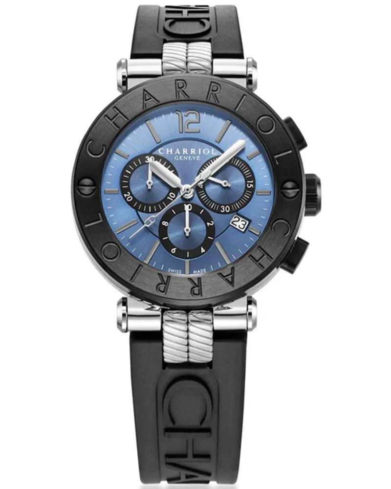 Charriol Men NAVIGATOR CRUISE Blue Analogue Watch