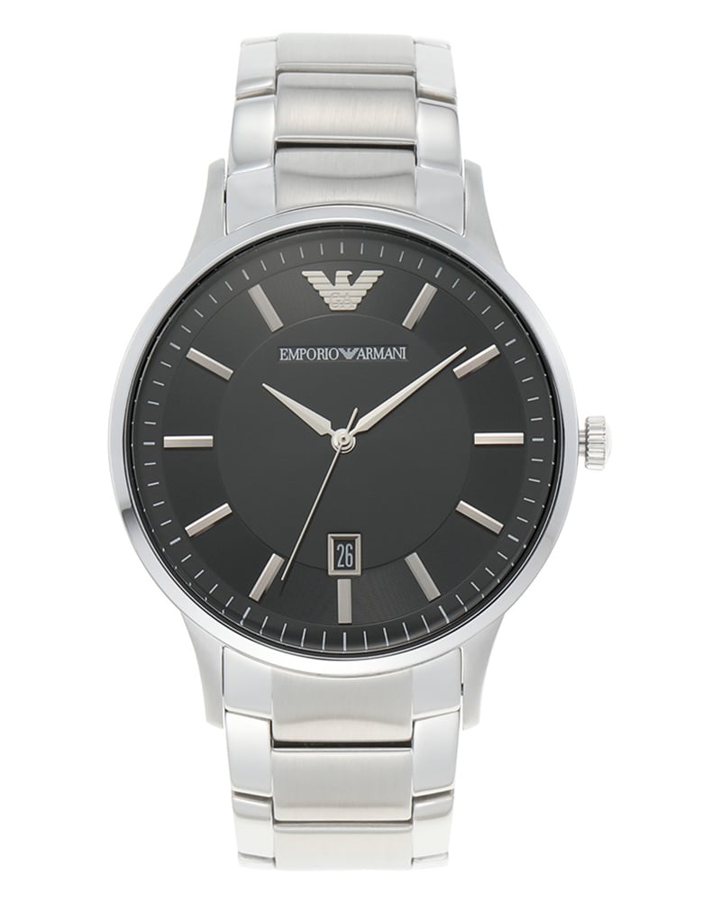 Emporio Armani Men Renato Round Black Watches