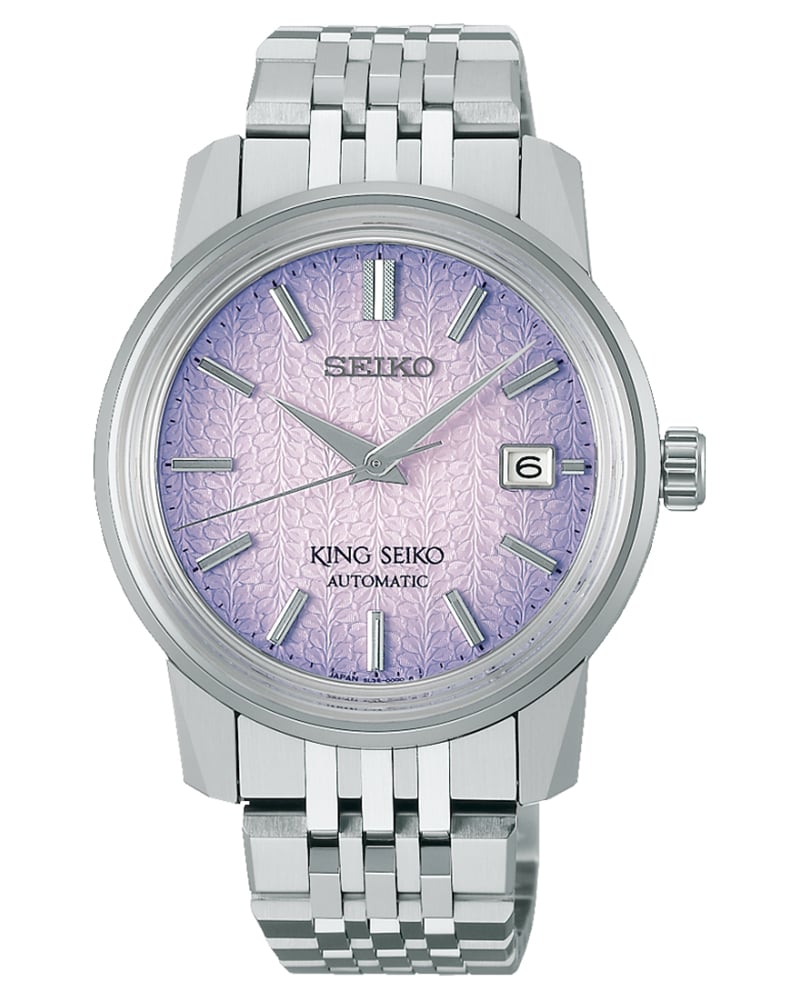 King Seiko Round Purple Men's Watch