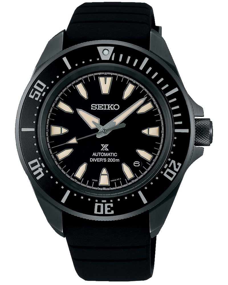  Seiko Men Prospex Round Black Watch