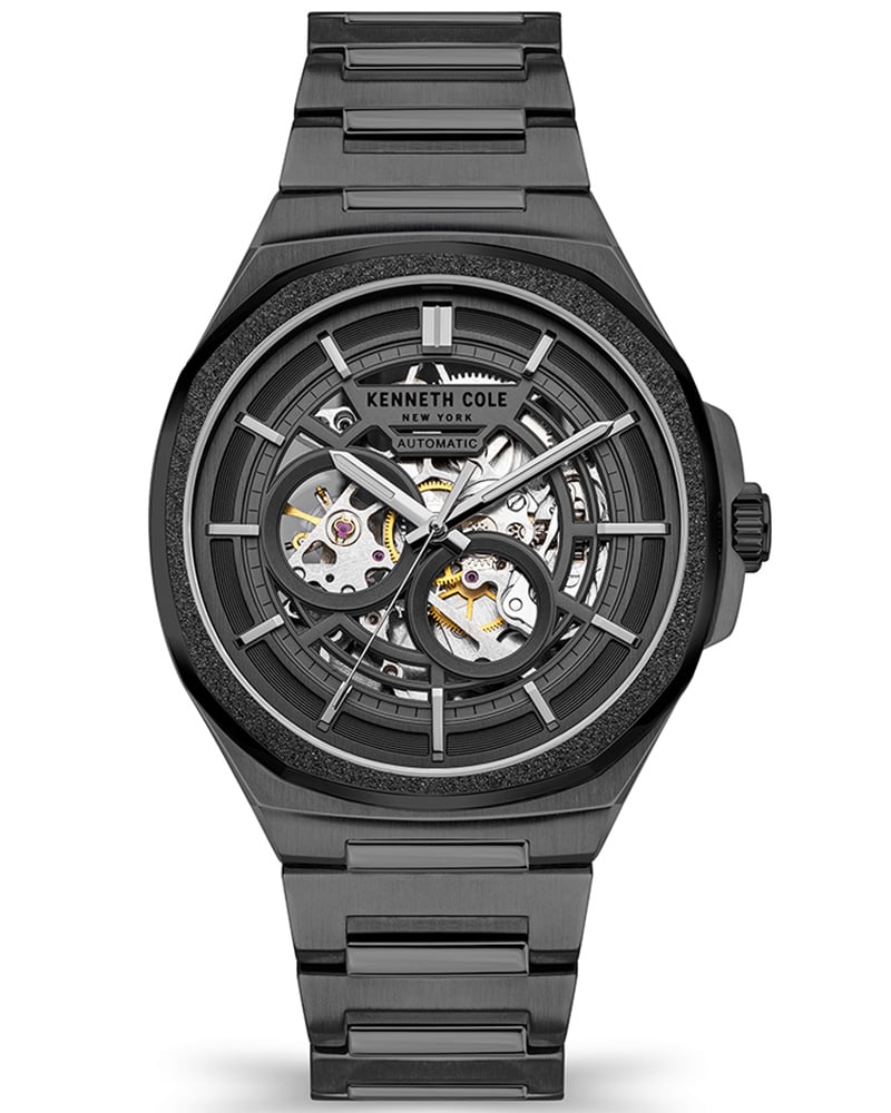 Skeleton Loving Round Grey Watches