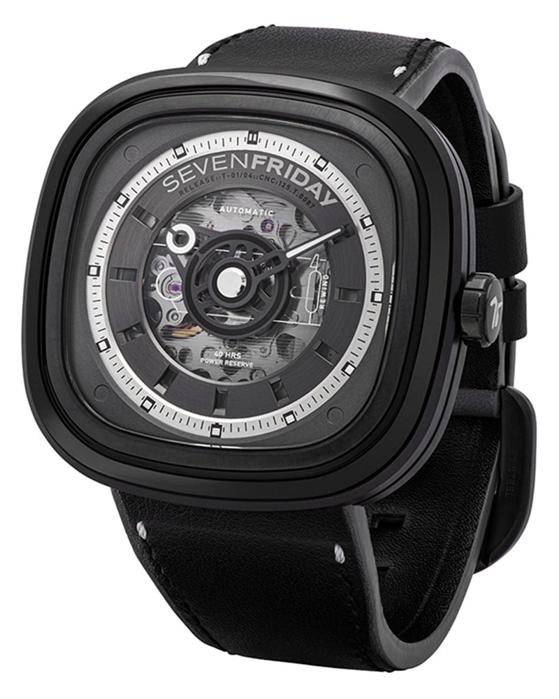 Sevenfriday Unisex T-series Square Black Watch
