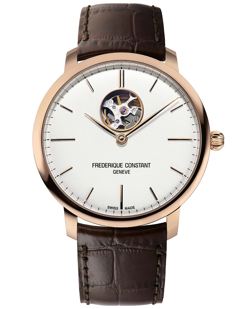 Frederique Constant Men Round Silver Watches