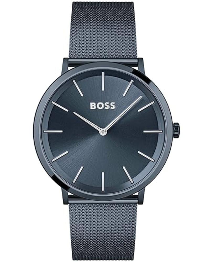  Boss Men Skyliner Round Blue Watch