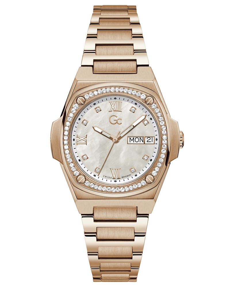 GC Coussin Shape Lady Round White Women's Watch