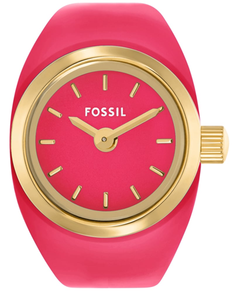 Fossil Women's Ring Watch Pink Analogue Watch