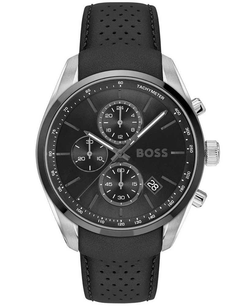 Boss Men Grand Prix 44 Round Black Watch