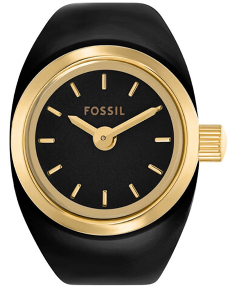 Fossil Women's Ring Watch Black Analogue Watch