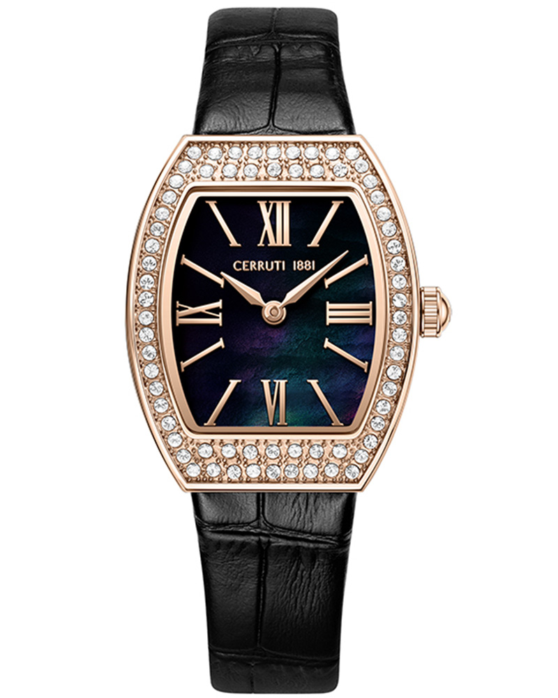 CERRUTI 1881 LADY III TONNEAU BLACK WOMEN&rsquo;s watch
