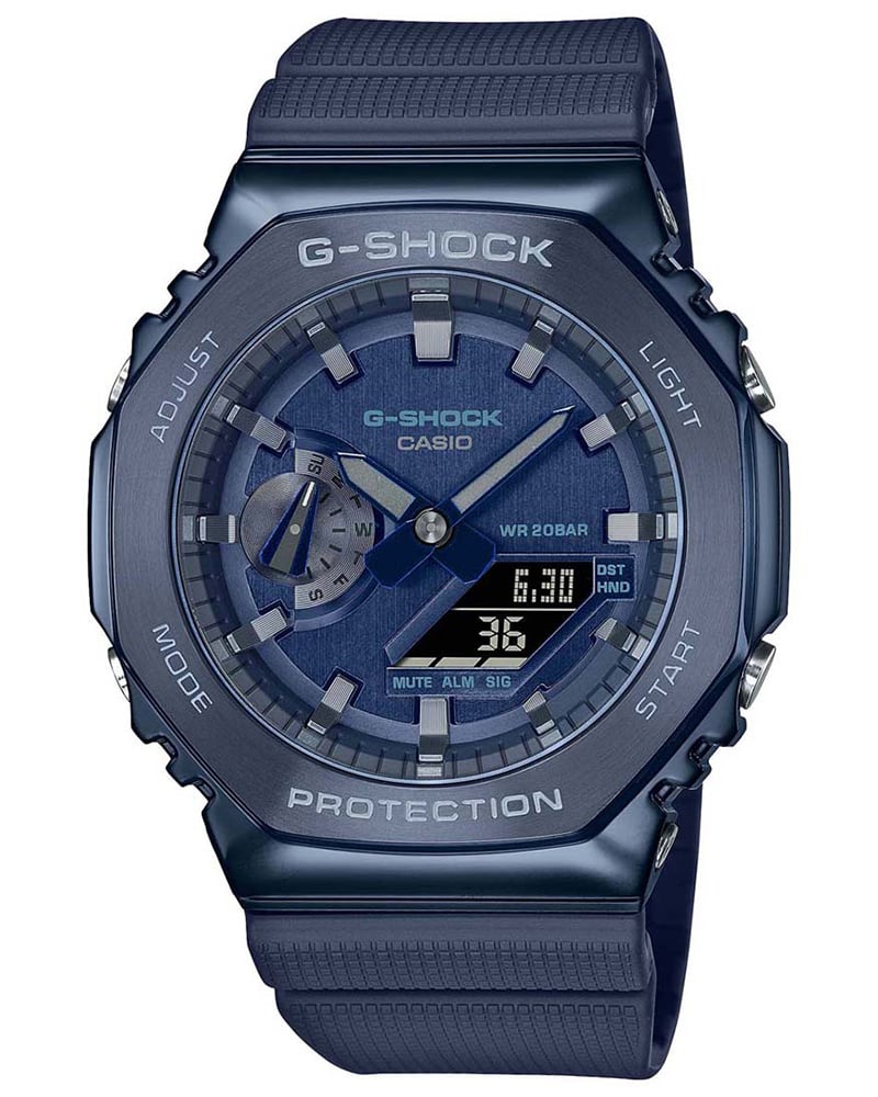 G-Shock Metal Covered Round Blue Men's Watch