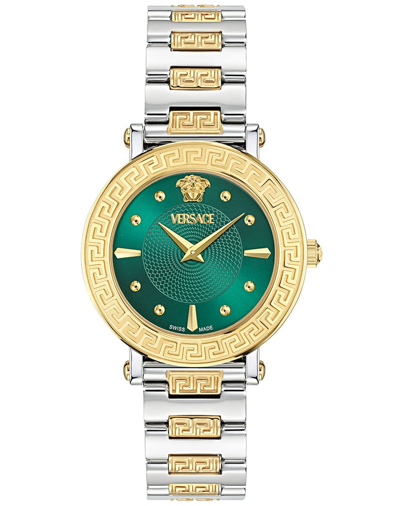 Versace GRECA SPHERE Round Green Women&rsquo;s Watch 