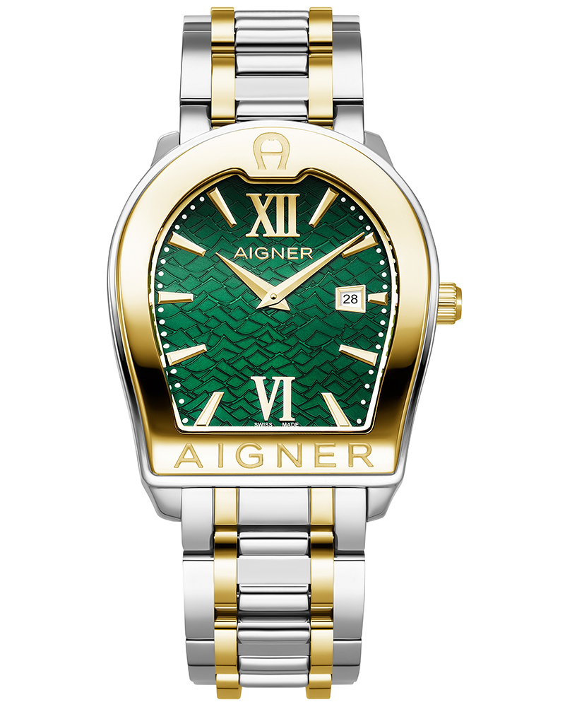 Aigner Verona Due Round Green Men's Watch