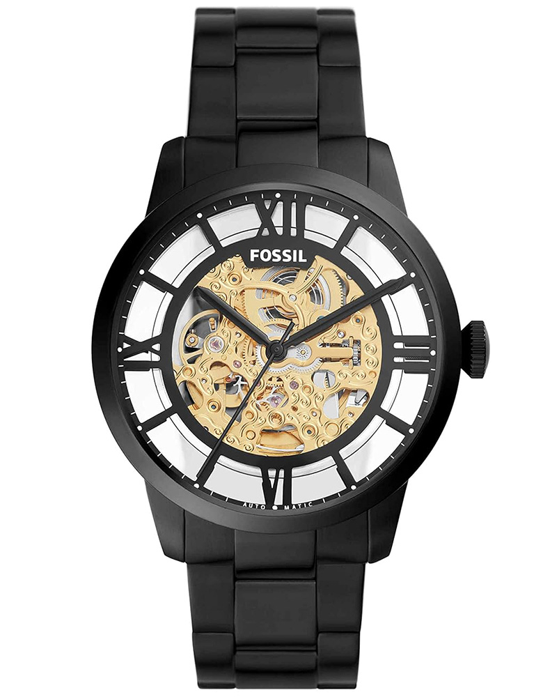 Fossil 44MM Townsman Round Black Men's Watch