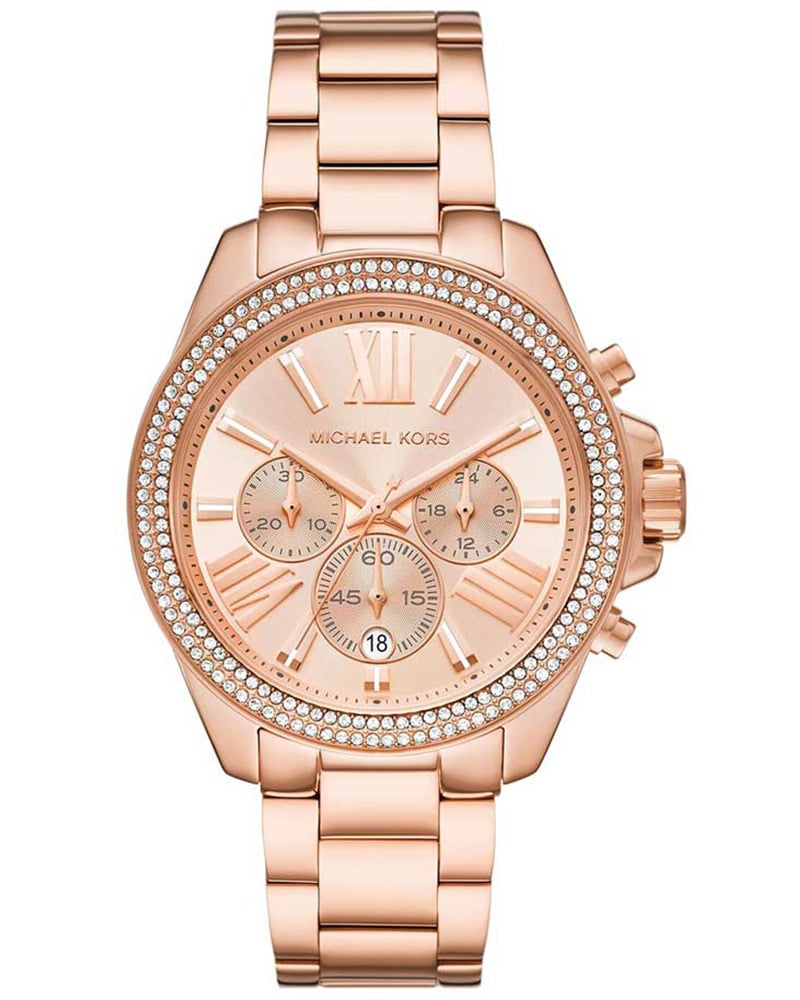 Michael Kors Women Wren Round Rose Gold Watch