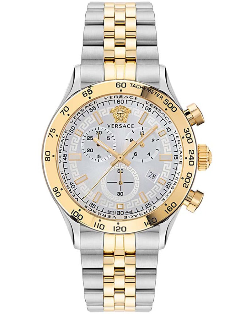 Versace Men Round White Watches