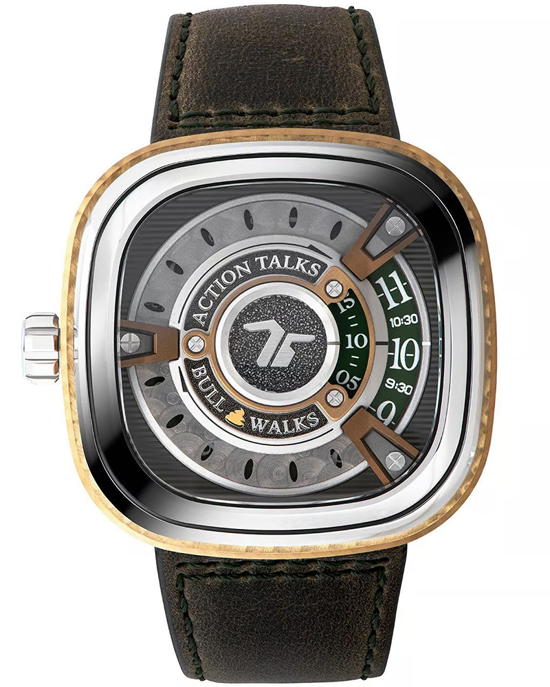 SEVENFRIDAY M-Series Square Stone Grey Watch 