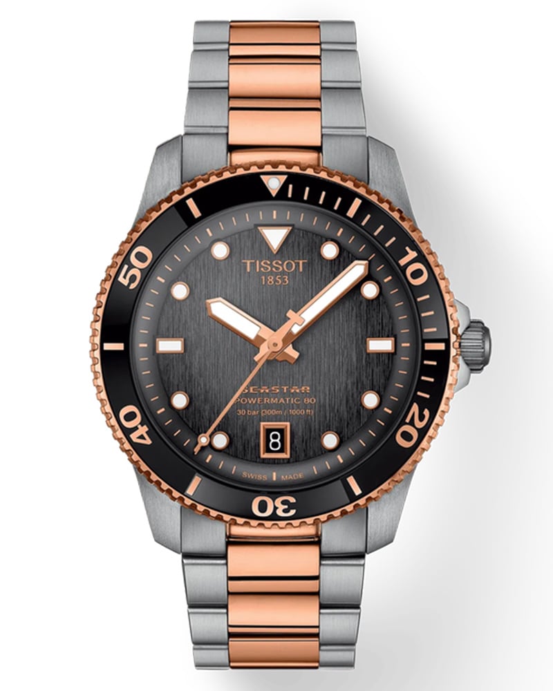 Tissot Seastar Round Grey Men's Watch
