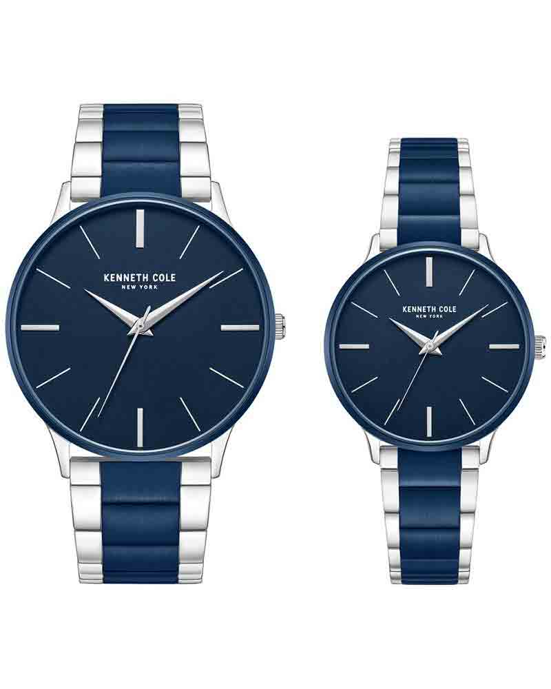 Kenneth Cole Pro master Sky Round Two-Toned Couple Watch Set