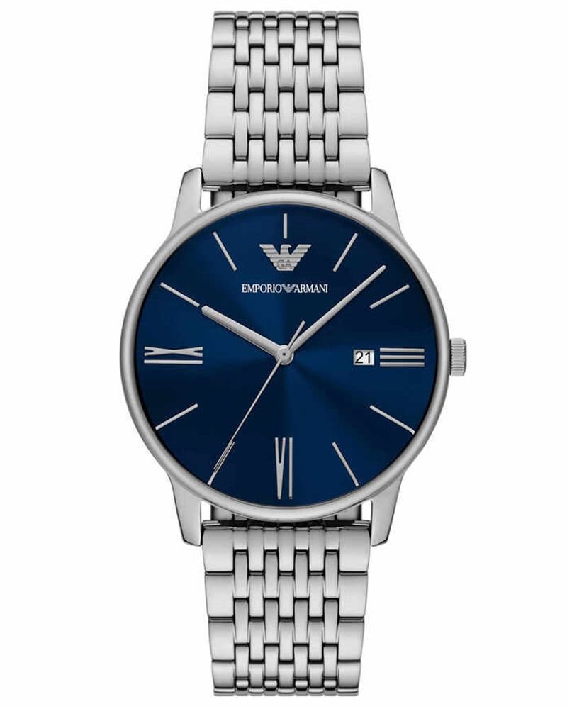 Emporio Armani Men Round Blue Watches